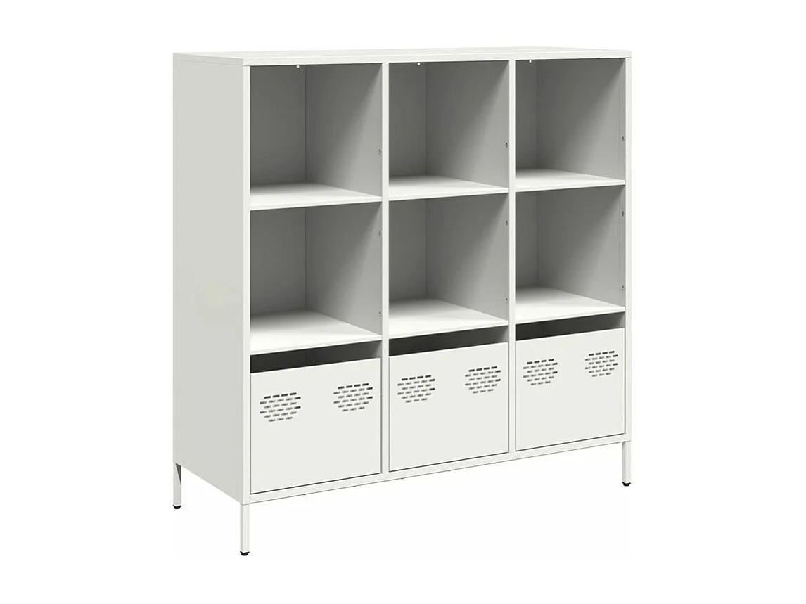 Buffet haut blanc 101,5x39x103,5 acier