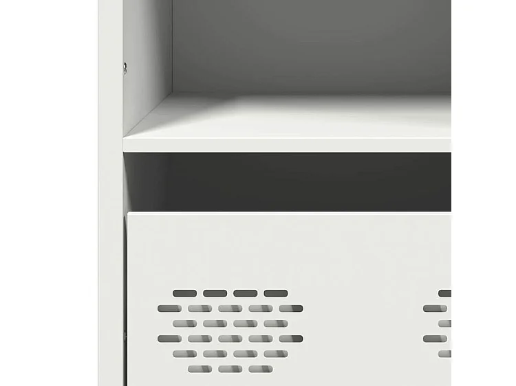 Buffet haut blanc 101,5x39x103,5 acier