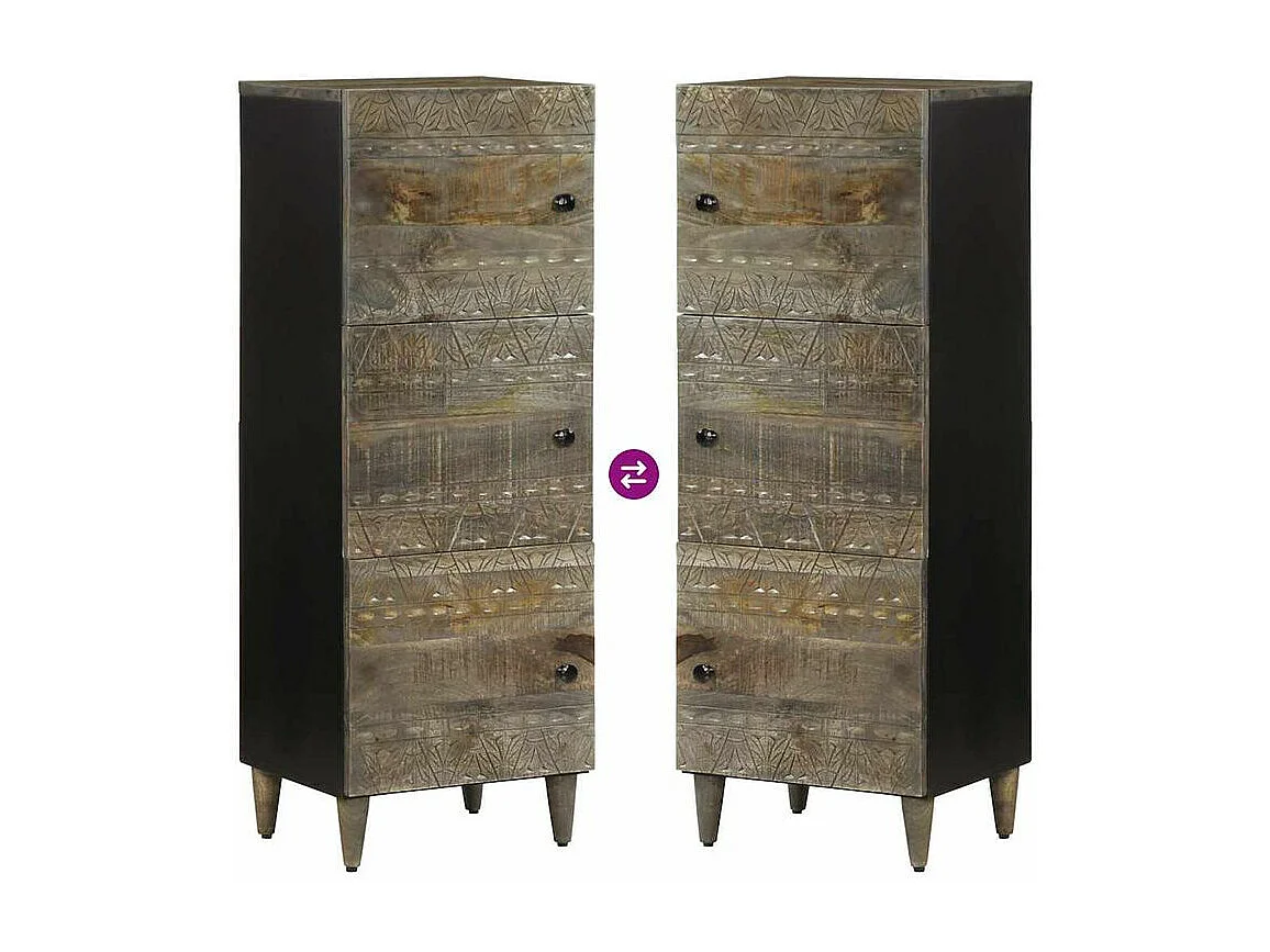 Buffet 40x33x110 bois de manguier massif