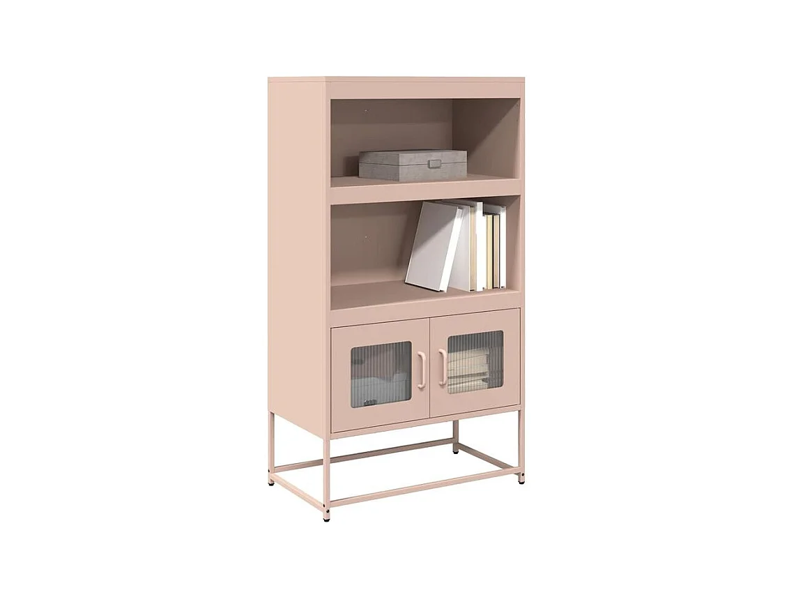 Buffet haut rose 68x39x123 acier