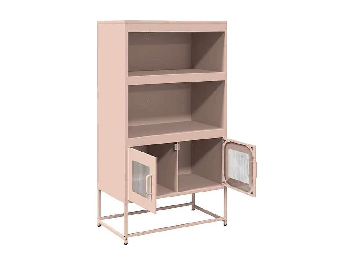 Buffet haut rose 68x39x123 acier