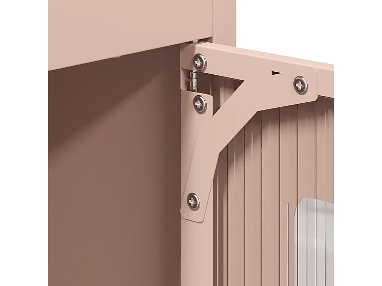 Buffet haut rose 68x39x123 acier