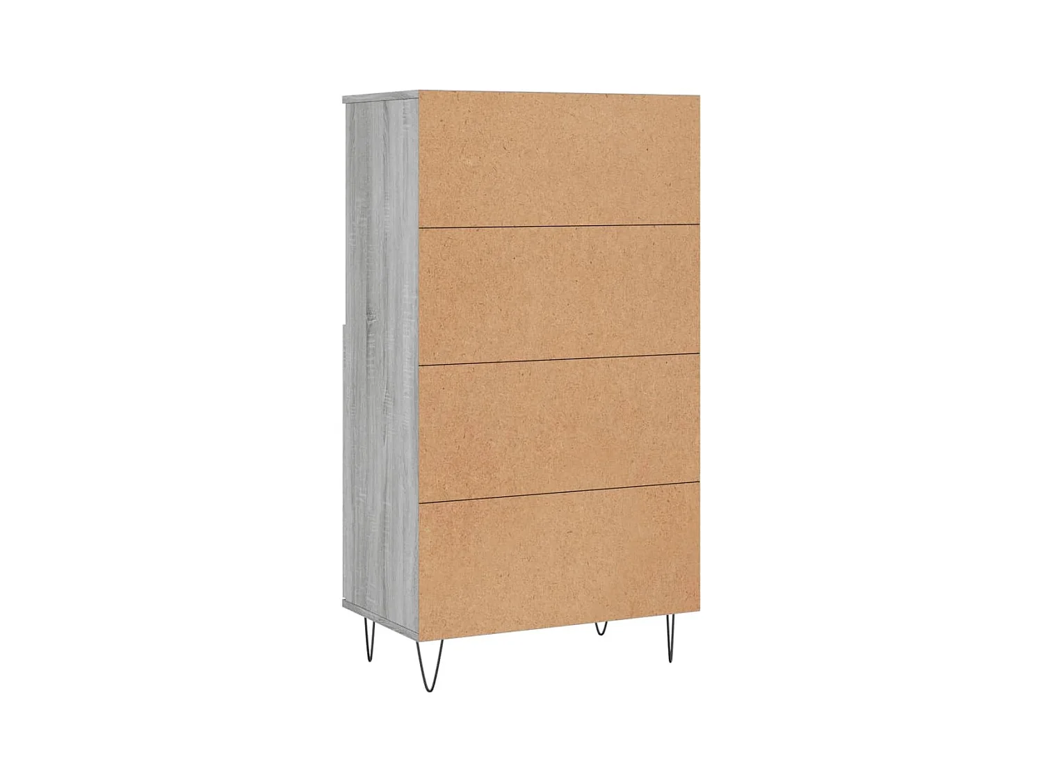 Buffet haut Sonoma gris 60x36x110 Bois d'ingénierie