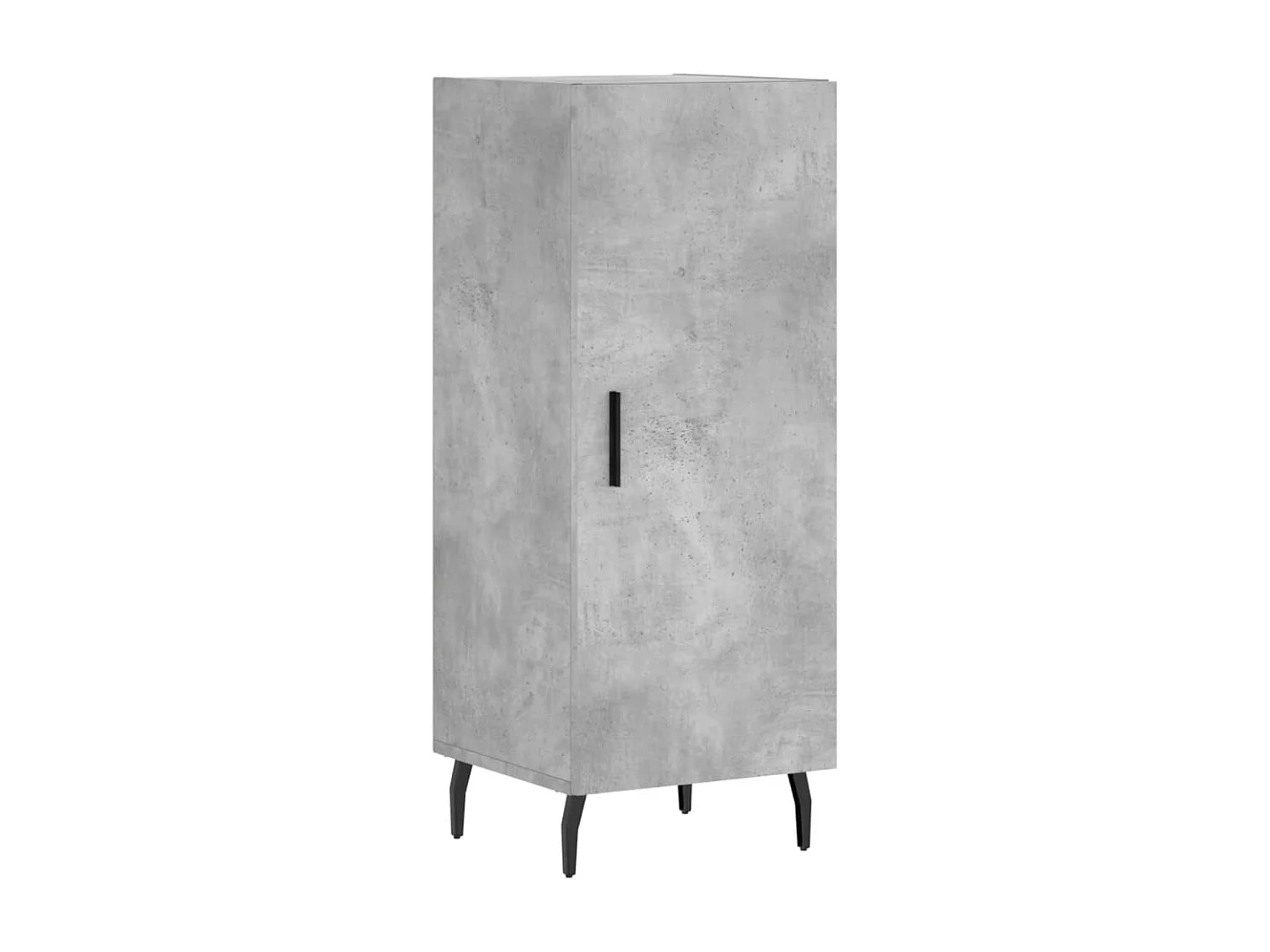 Buffet haut Gris béton 34,5x34x180 Bois d'ingénierie