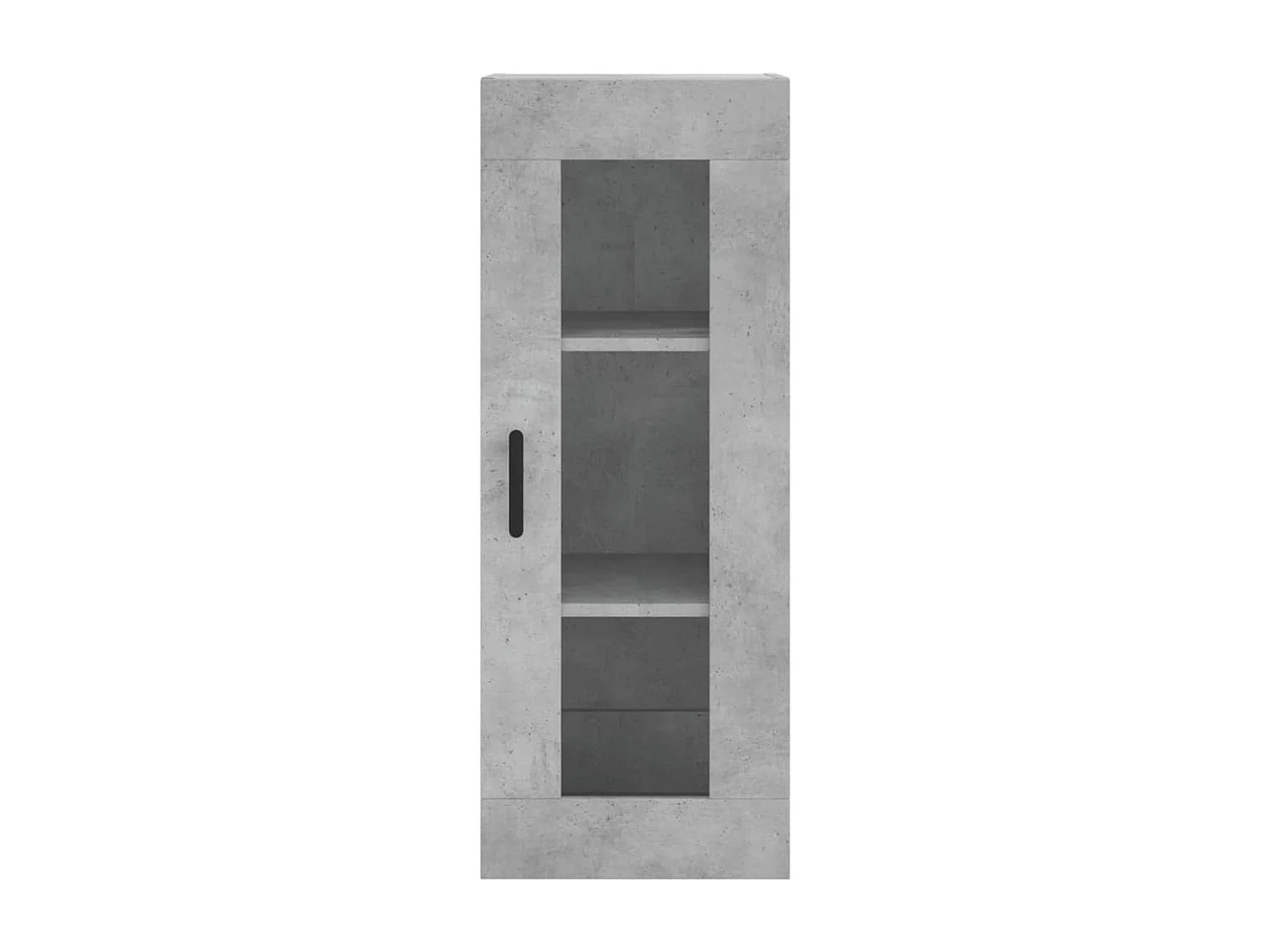 Buffet haut Gris béton 34,5x34x180 Bois d'ingénierie