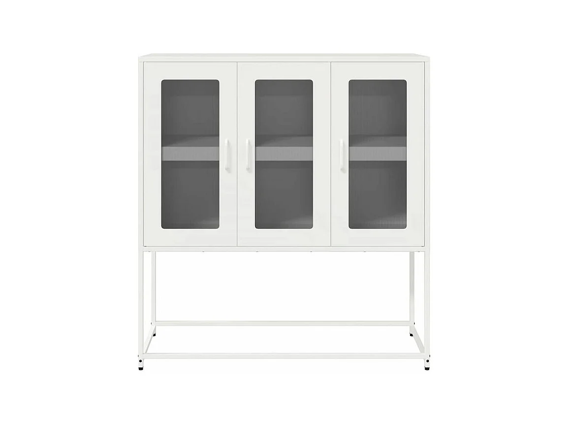 Buffet blanc 100,5x39x107 acier laminé à froid