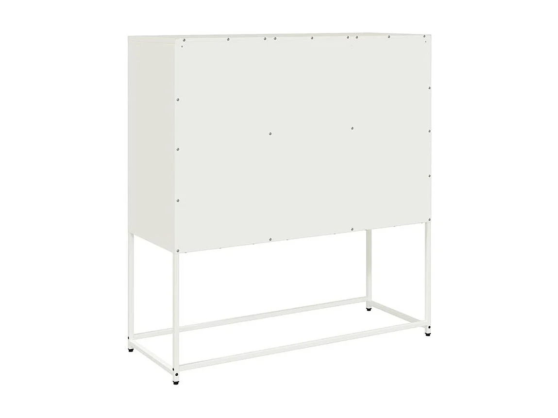 Buffet blanc 100,5x39x107 acier laminé à froid