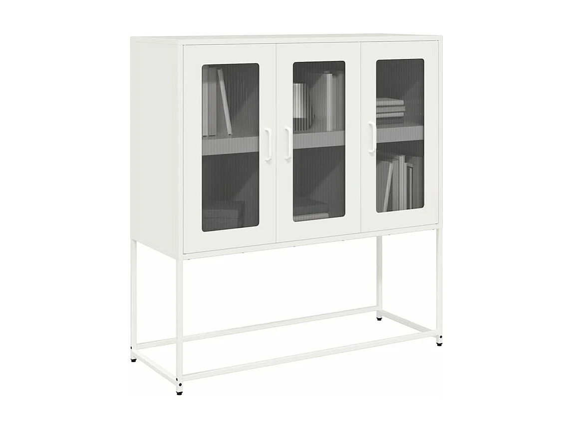 Buffet blanc 100,5x39x107 acier laminé à froid