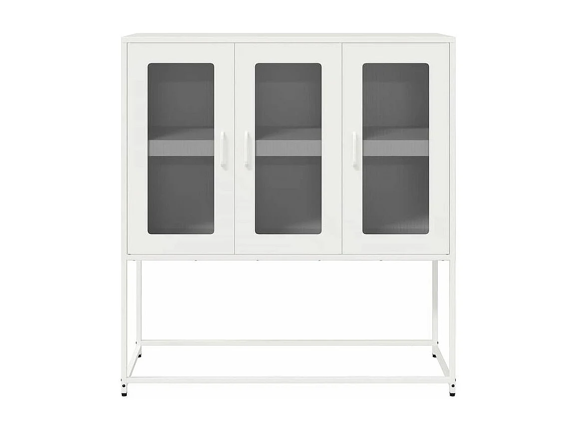 Buffet blanc 100,5x39x107 acier laminé à froid