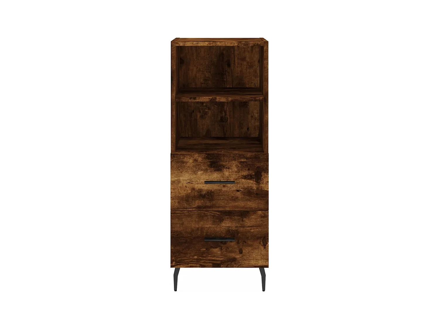 Buffet haut Chêne fumé 34,5x34x180 Bois d'ingénierie