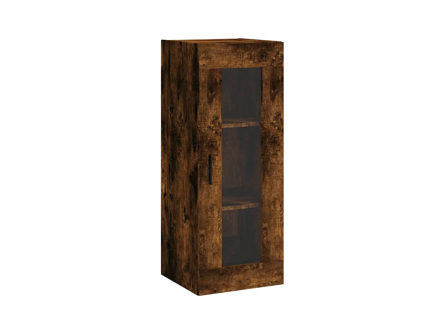 Buffet haut Chêne fumé 34,5x34x180 Bois d'ingénierie