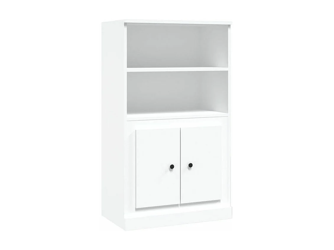 Buffet haut blanc 60x35,5x103,5 bois d'ingénierie