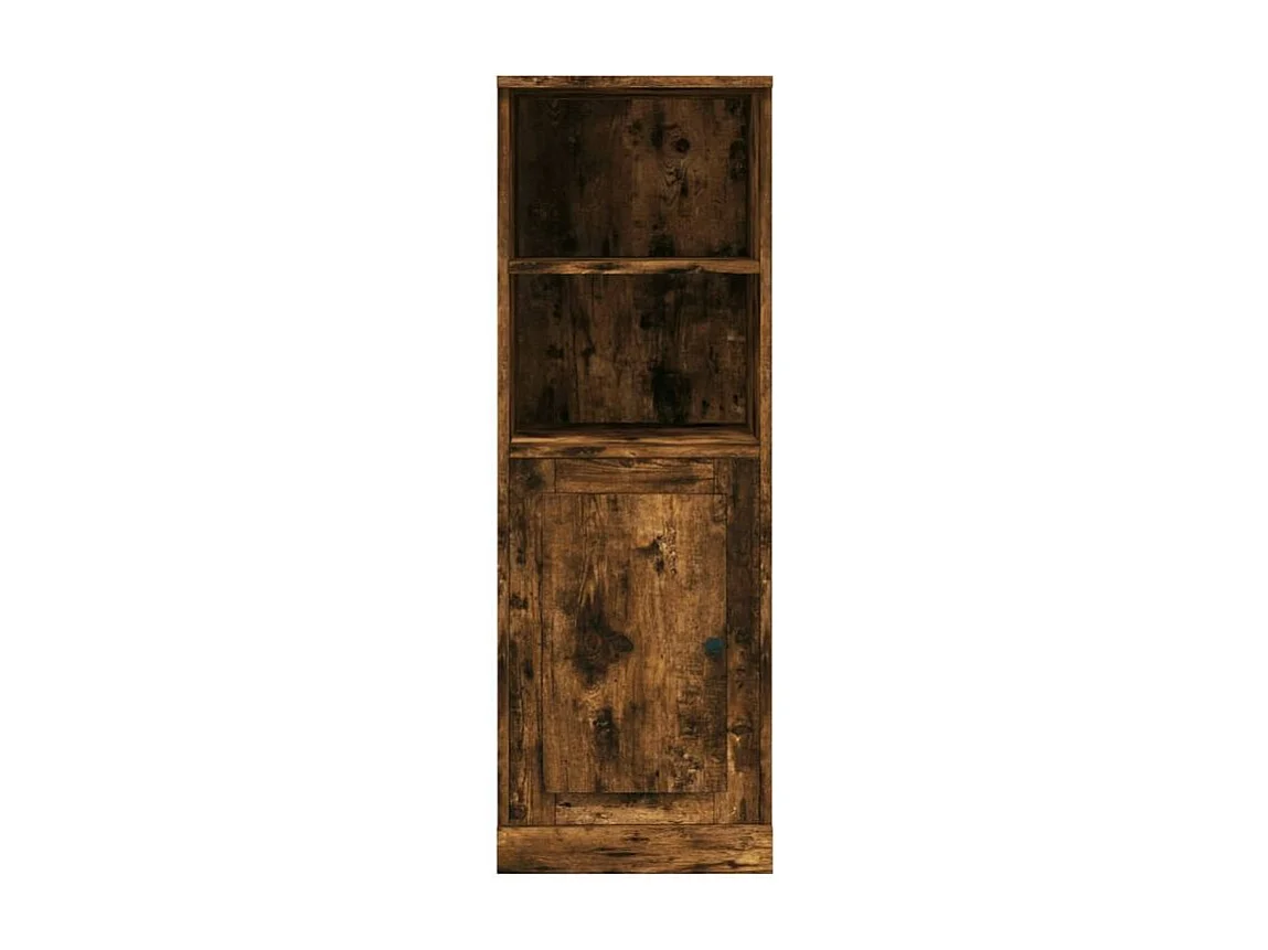 Buffet haut chêne fumé 36x35,5x103,5 bois d'ingénierie