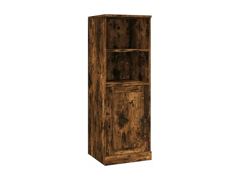 Buffet haut chêne fumé 36x35,5x103,5 bois d'ingénierie