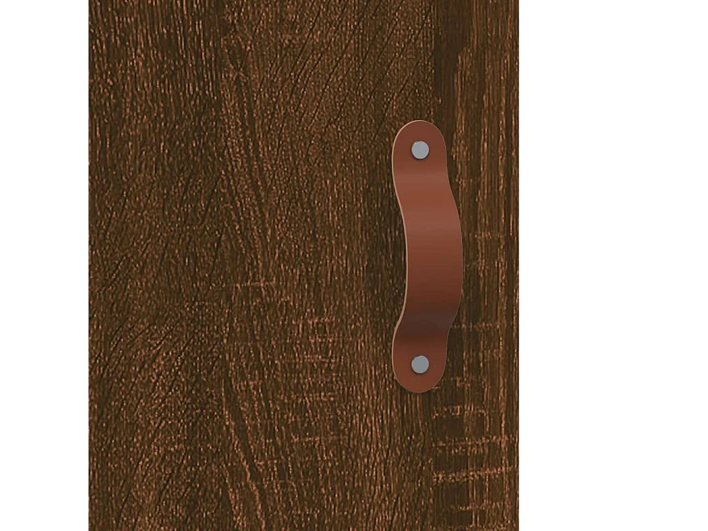 Buffet haut chêne marron 69,5x31x115 bois d'ingénierie