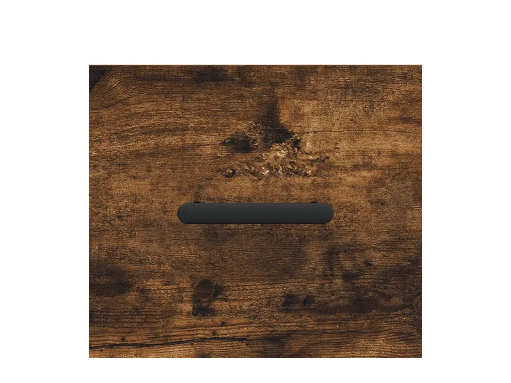 Buffet haut chêne fumé 69,5x31x115 bois d'ingénierie