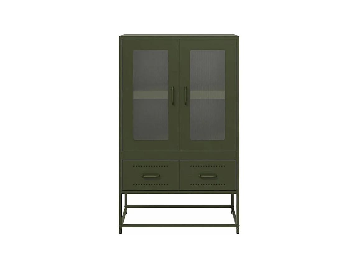 Buffet haut vert olive 68x39x111,5 acier