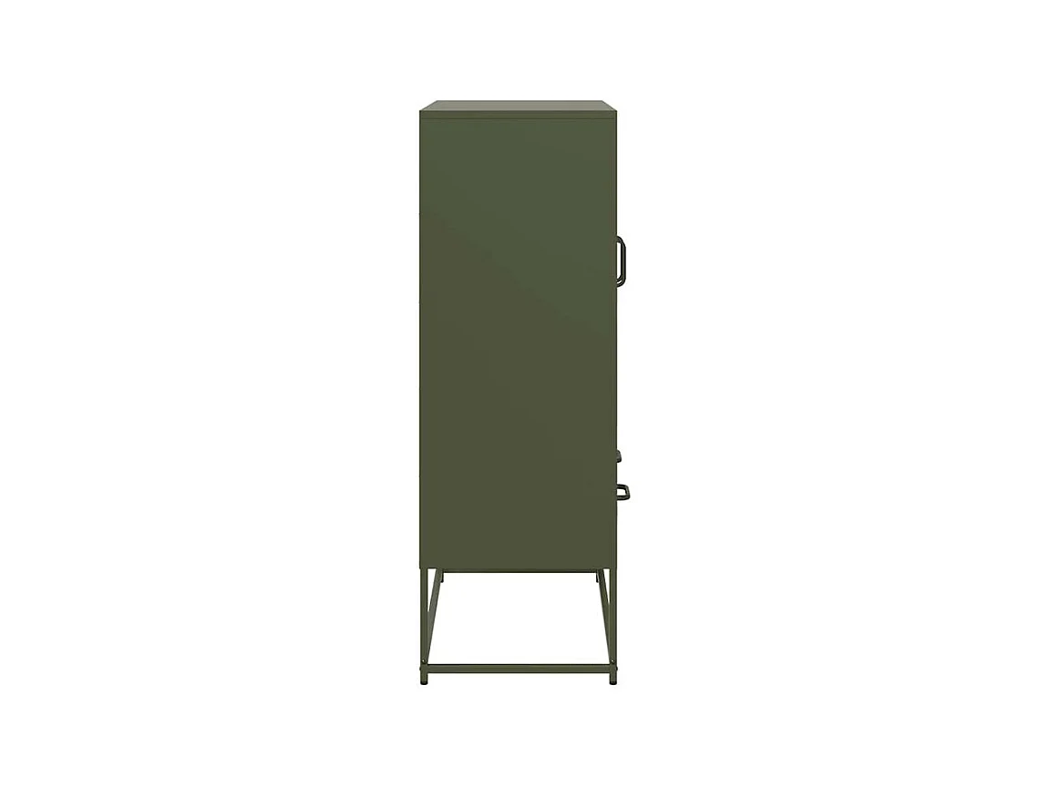Buffet haut vert olive 68x39x111,5 acier