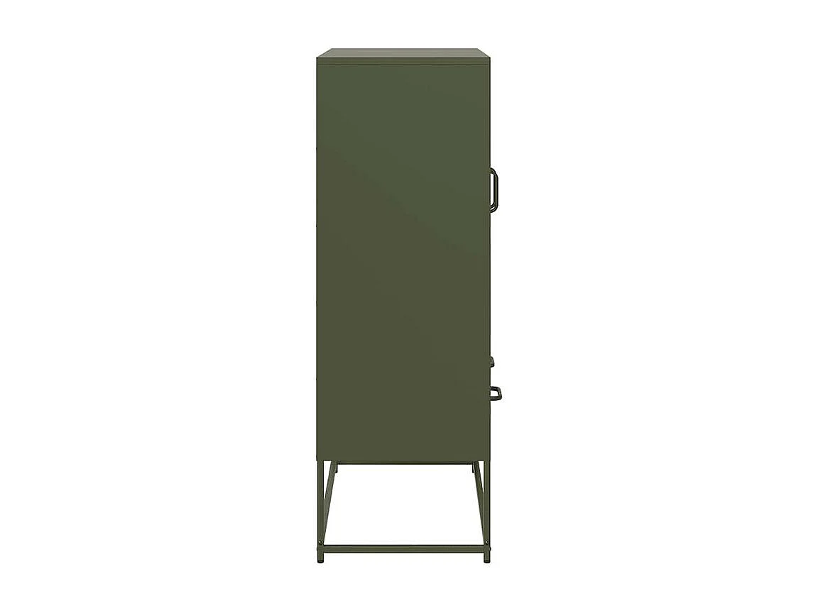 Buffet haut vert olive 68x39x111,5 acier