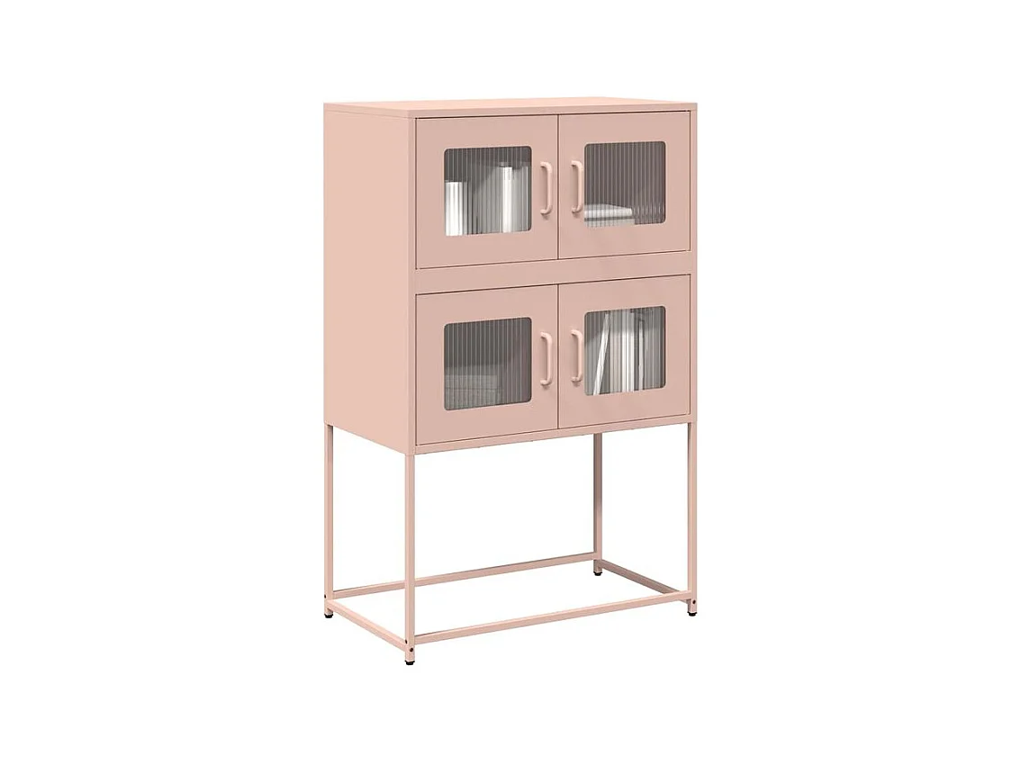 Buffet haut rose 68x39x107 acier