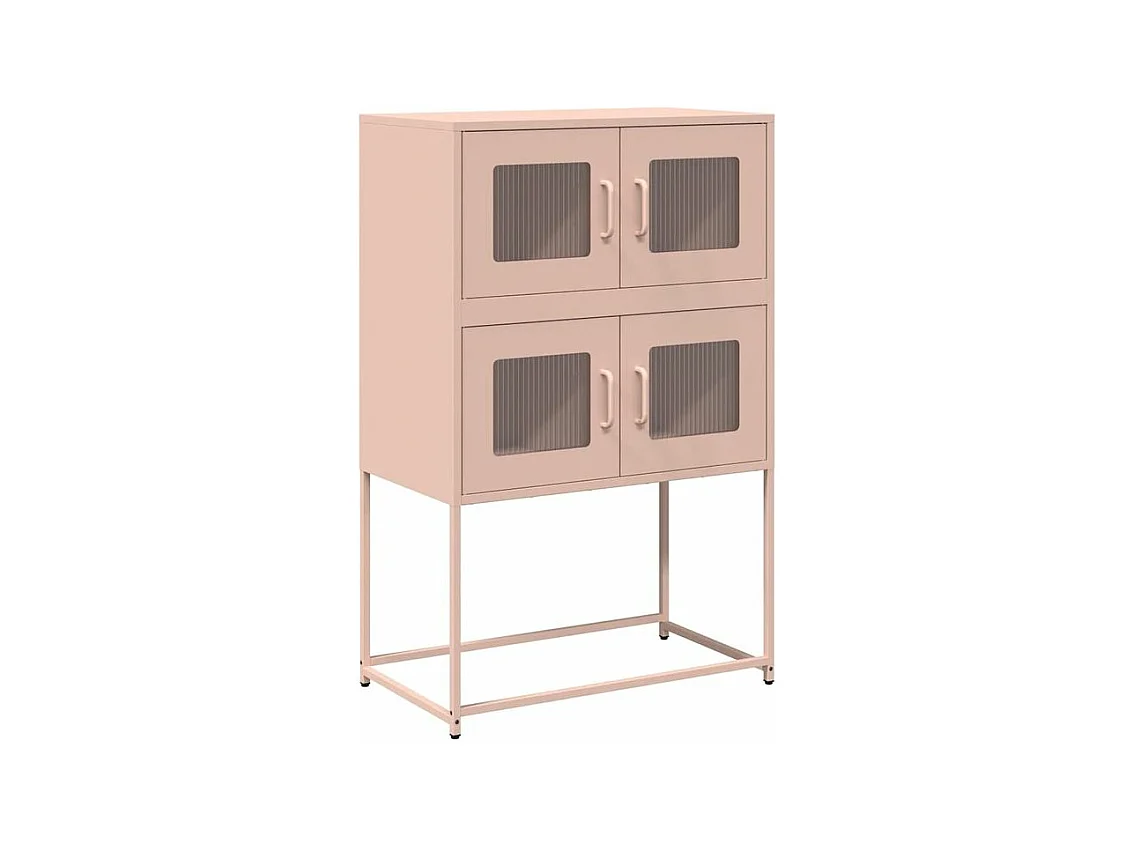 Buffet haut rose 68x39x107 acier