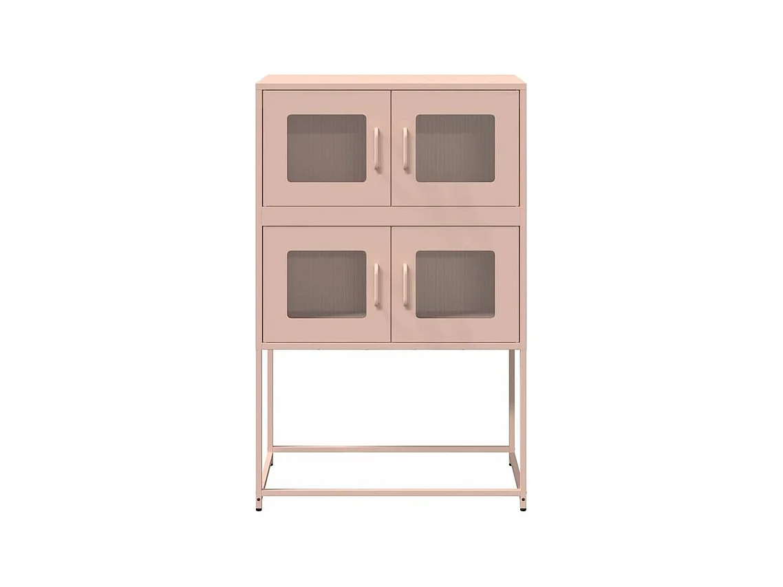Buffet haut rose 68x39x107 acier