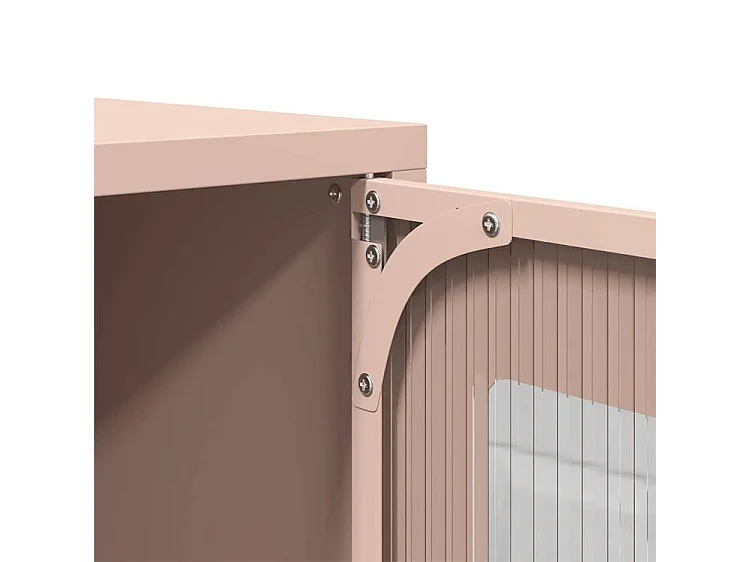 Buffet haut rose 68x39x107 acier