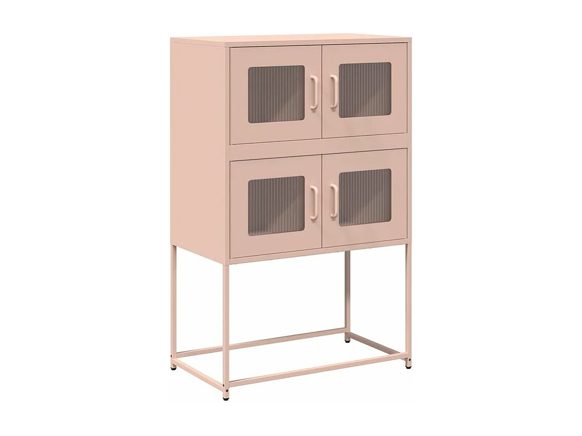 Buffet haut rose 68x39x107 acier