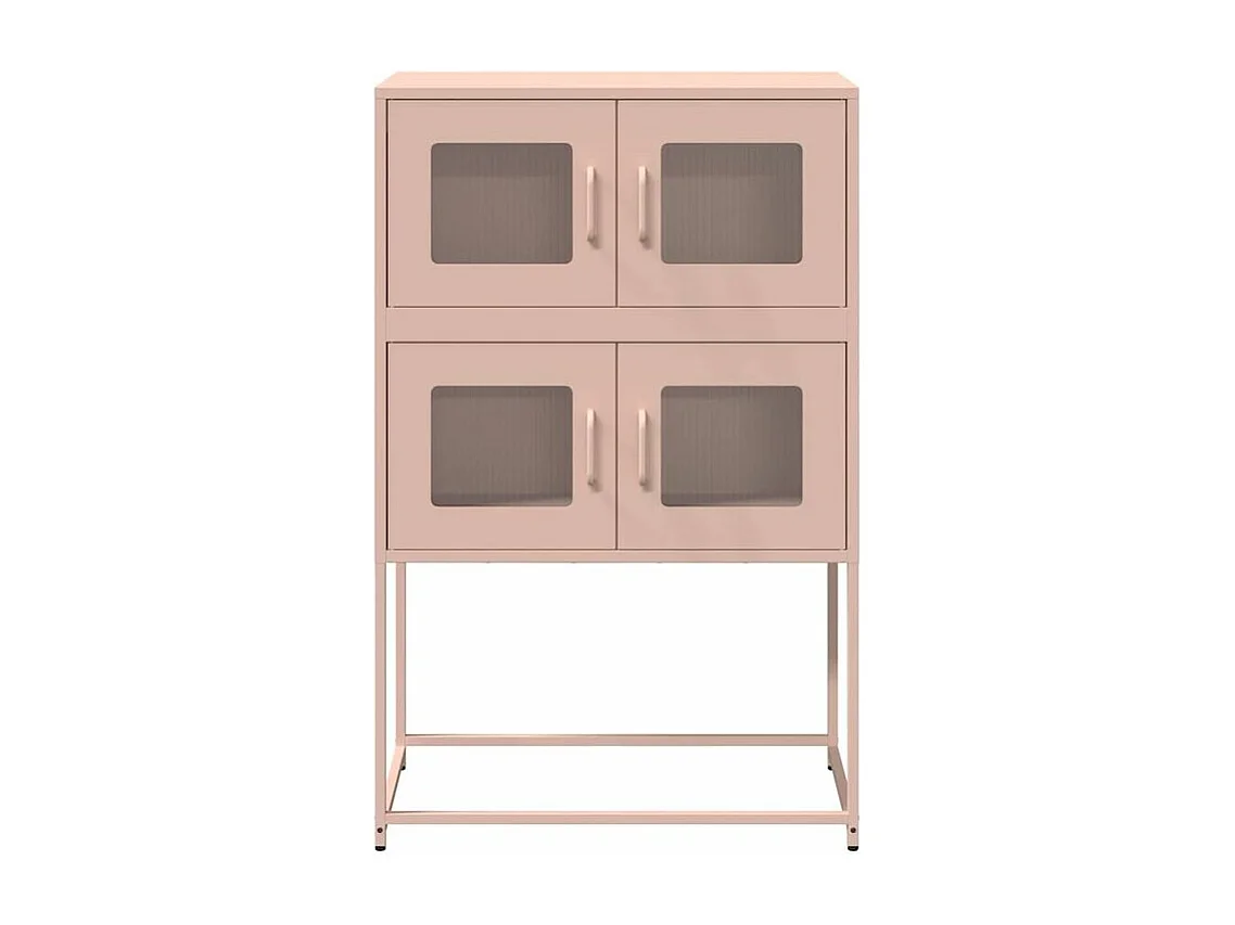 Buffet haut rose 68x39x107 acier