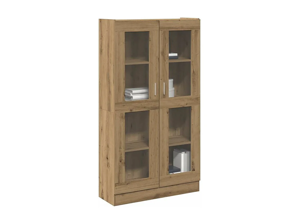 Buffet haut chêne artisanal 82,5x30,5x150 bois d'ingénierie