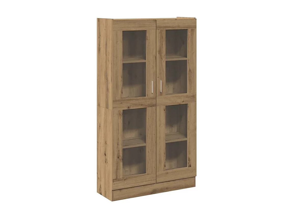 Buffet haut chêne artisanal 82,5x30,5x150 bois d'ingénierie