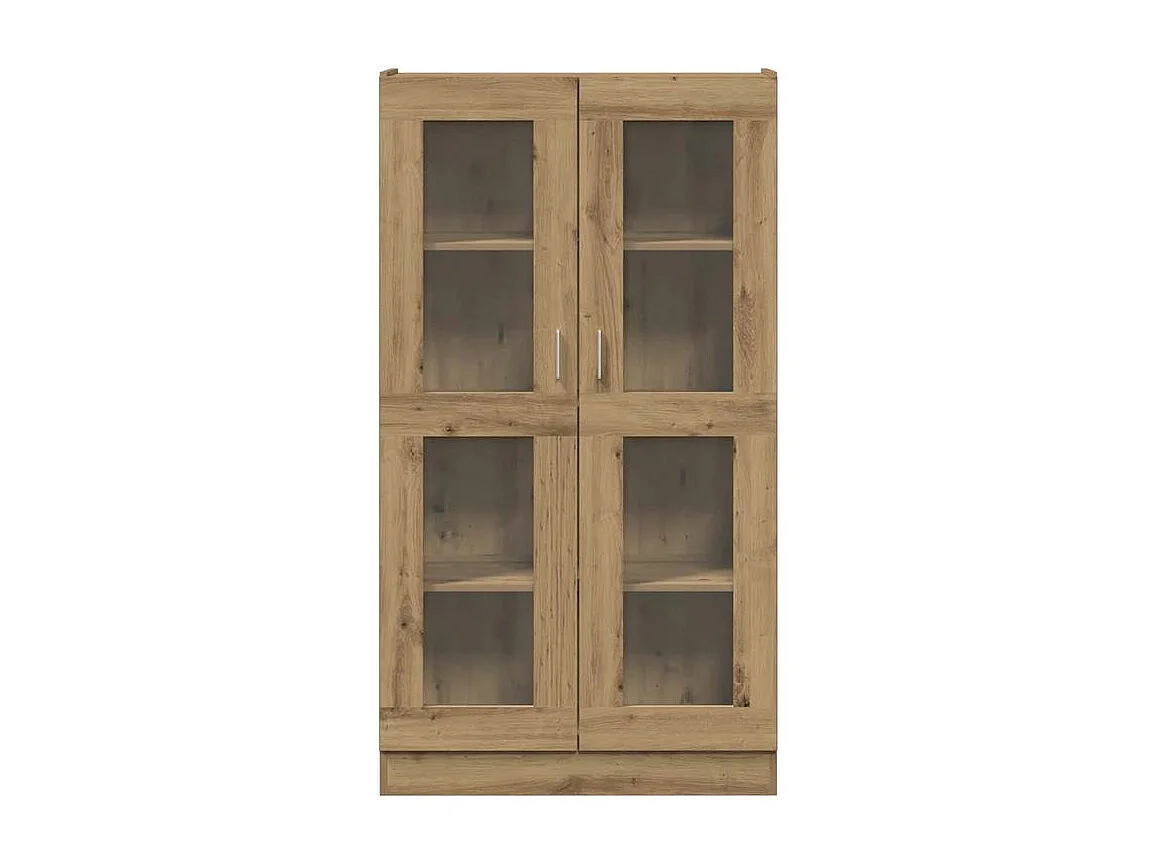 Buffet haut chêne artisanal 82,5x30,5x150 bois d'ingénierie