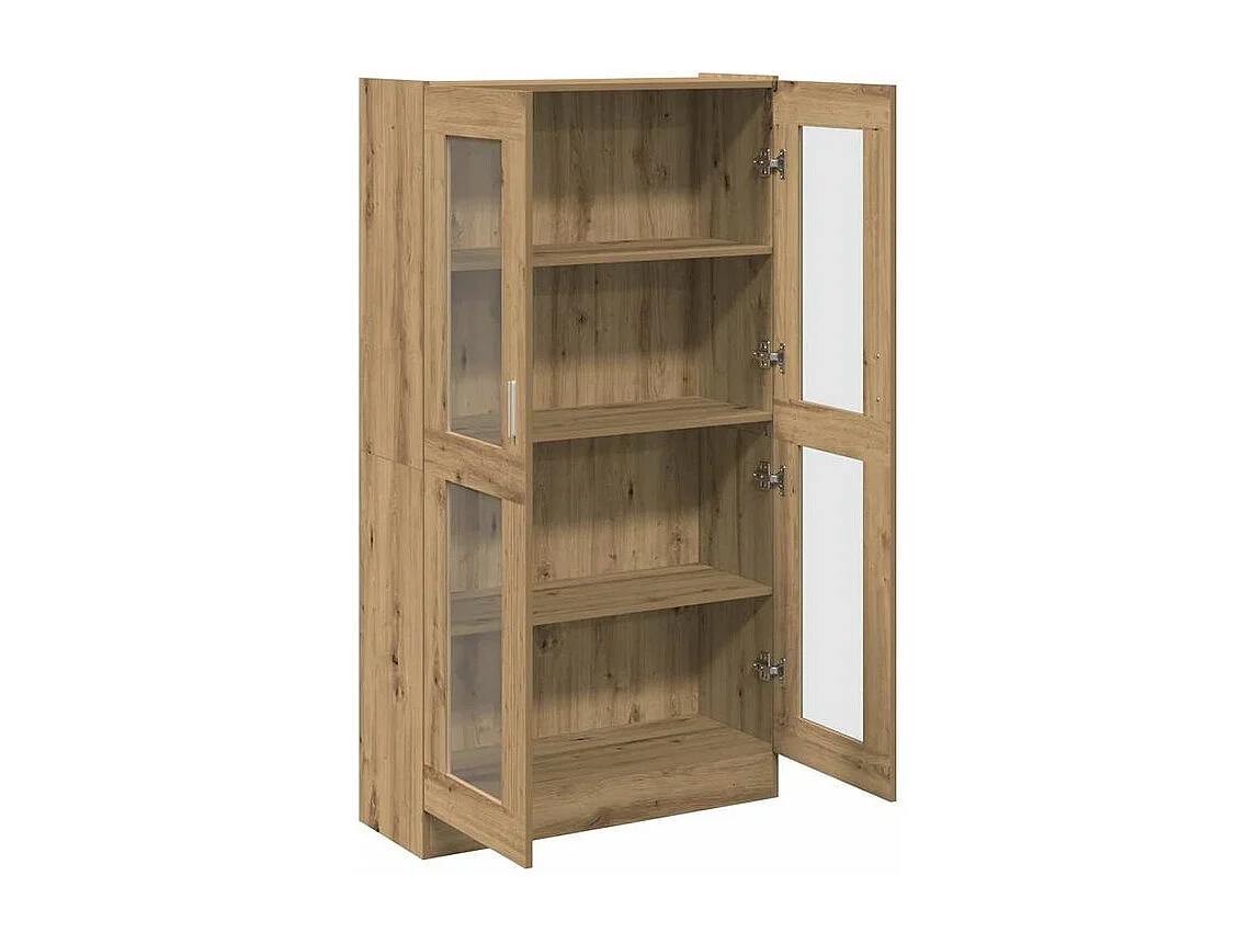 Buffet haut chêne artisanal 82,5x30,5x150 bois d'ingénierie