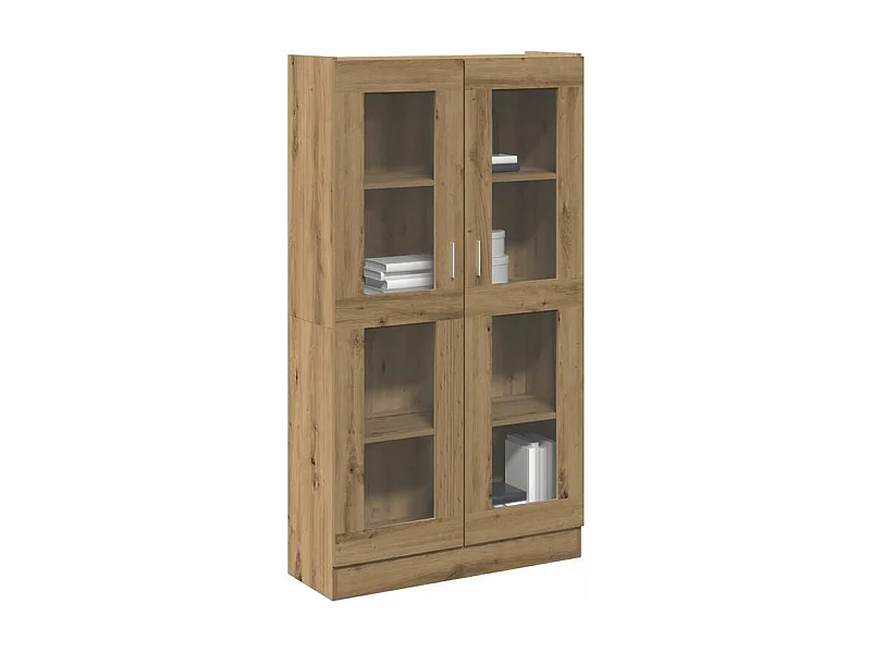 Buffet haut chêne artisanal 82,5x30,5x150 bois d'ingénierie