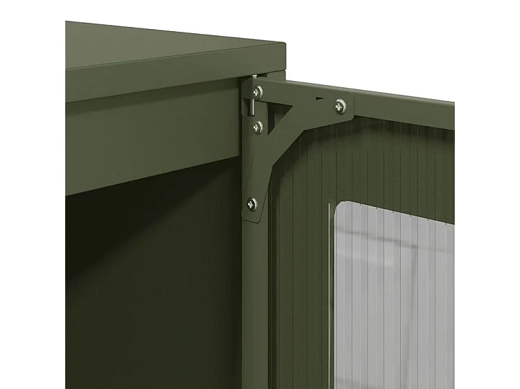 Buffet vert olive 100,5x39x107 acier laminé à froid