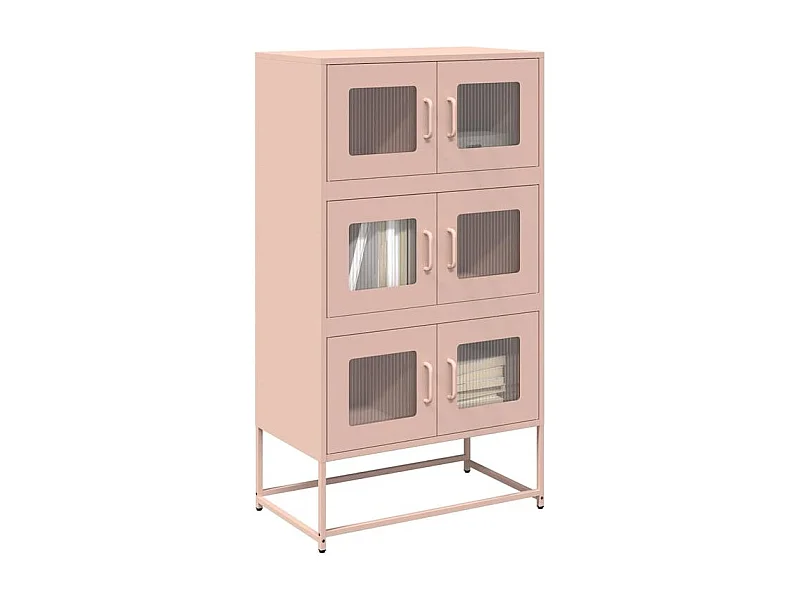 Buffet haut rose 68x39x123 acier