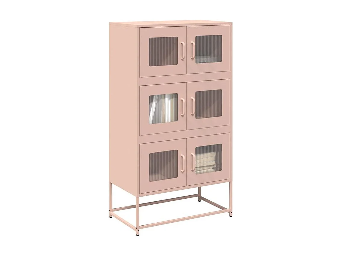 Buffet haut rose 68x39x123 acier