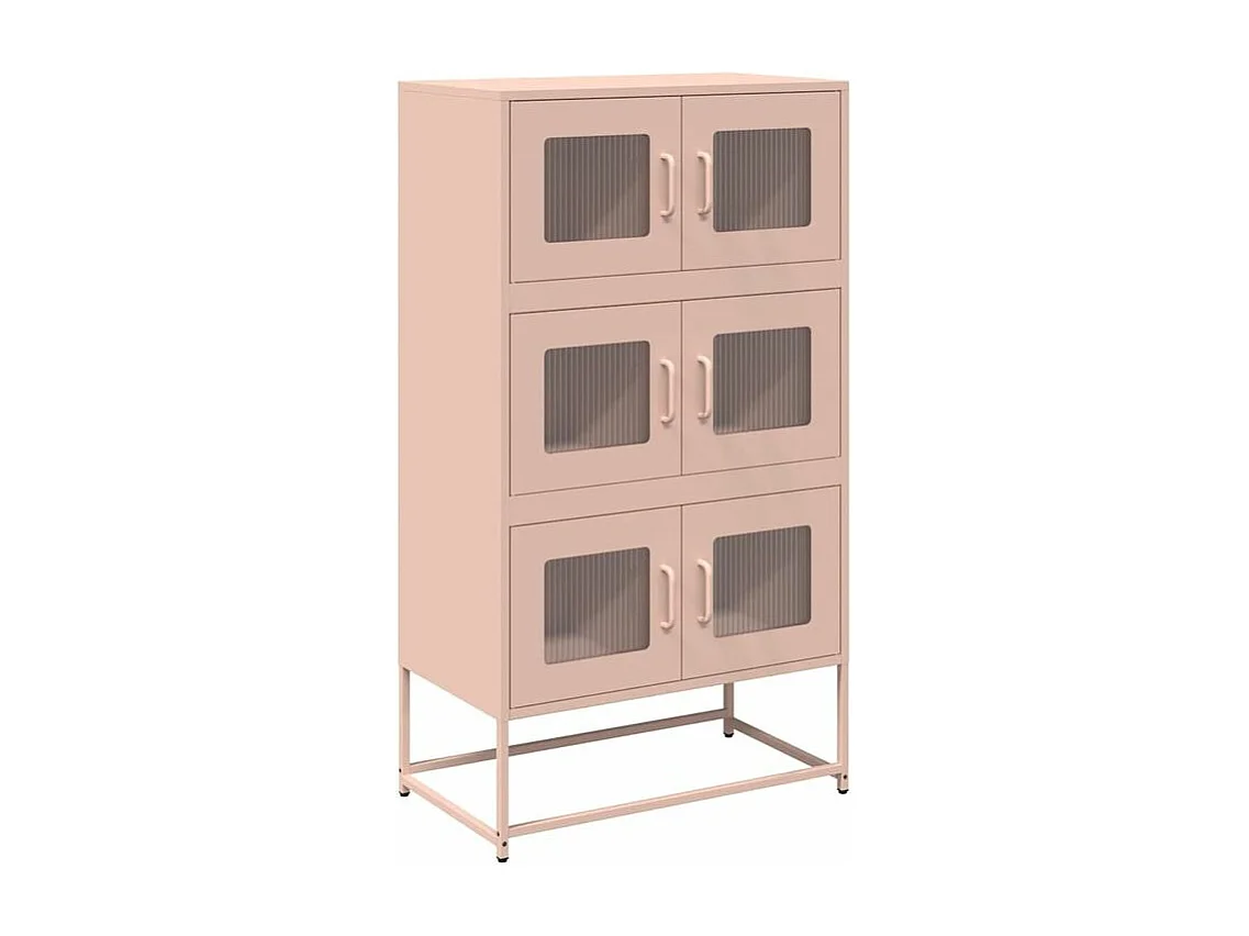 Buffet haut rose 68x39x123 acier