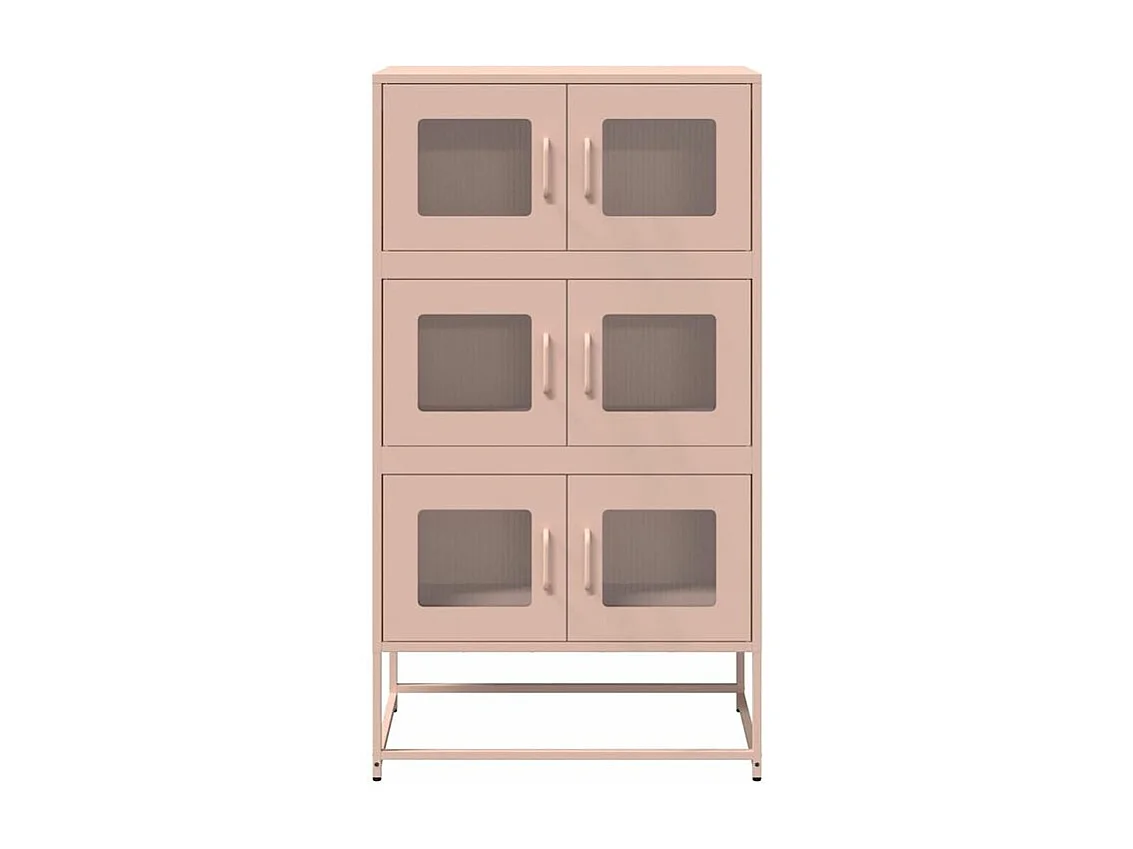 Buffet haut rose 68x39x123 acier