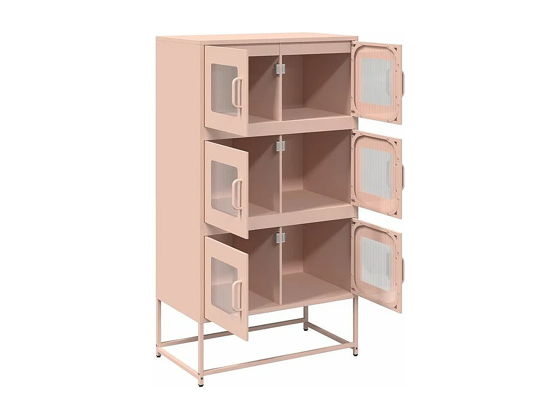 Buffet haut rose 68x39x123 acier