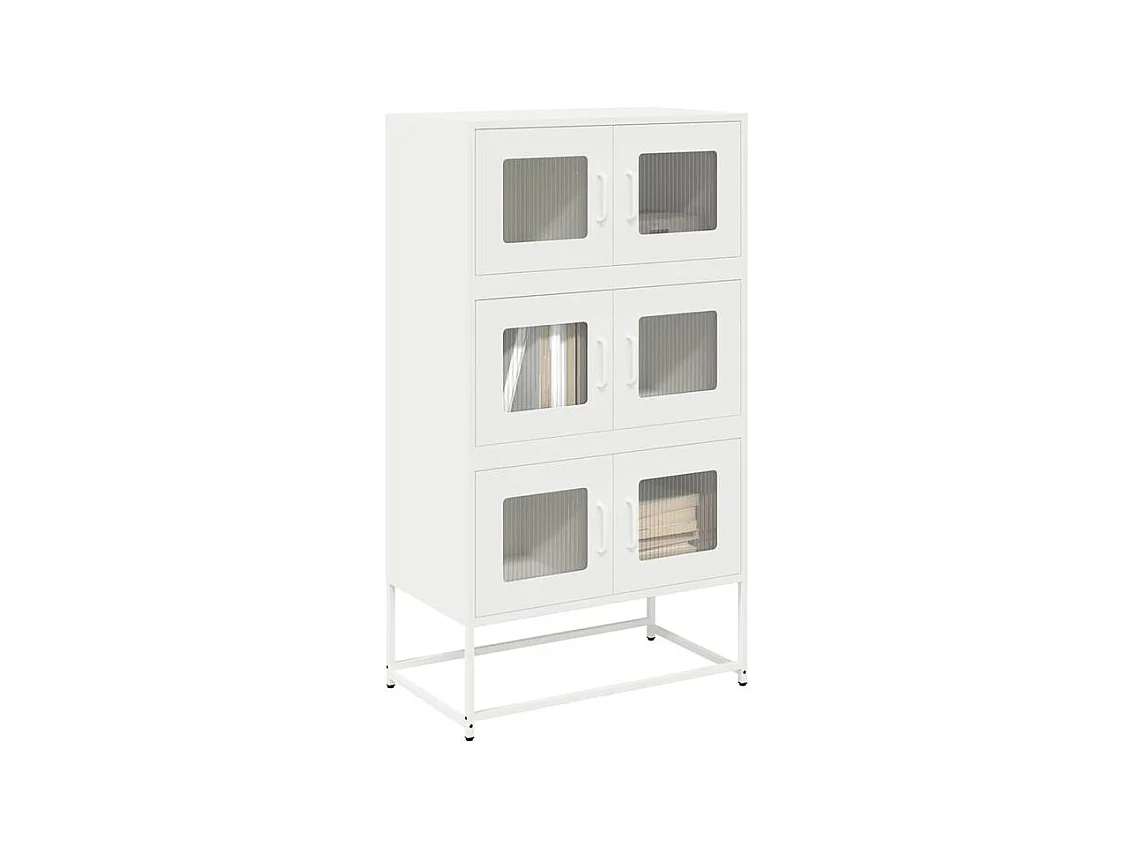 Buffet haut blanc 68x39x123 acier