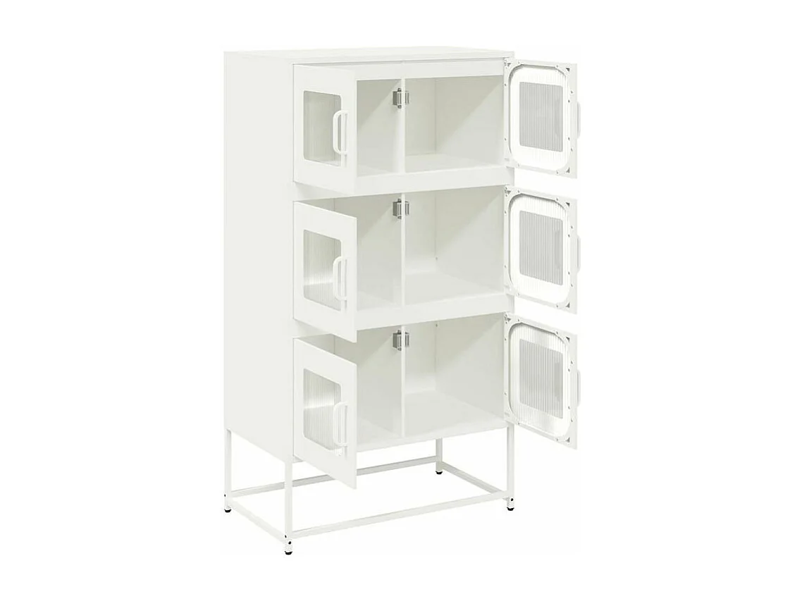 Buffet haut blanc 68x39x123 acier