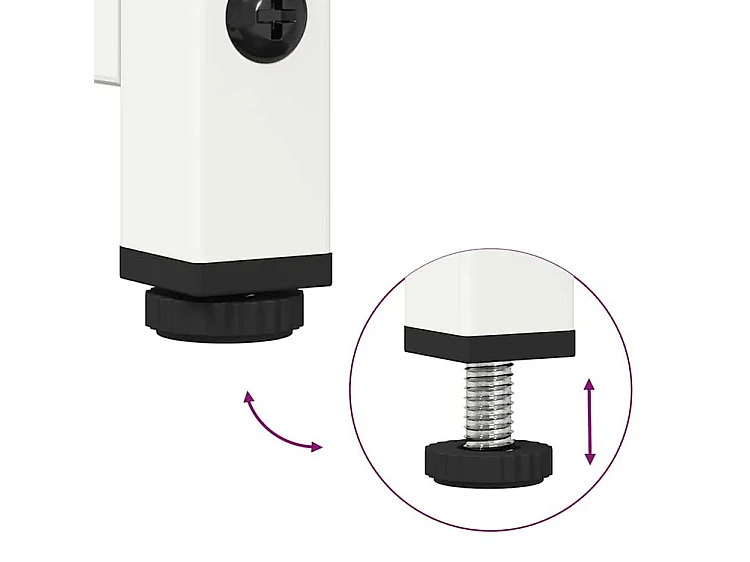 Buffet haut blanc 68x39x123 acier