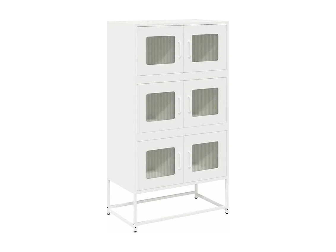 Buffet haut blanc 68x39x123 acier
