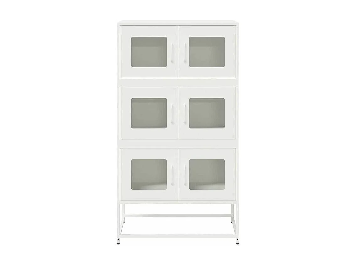 Buffet haut blanc 68x39x123 acier