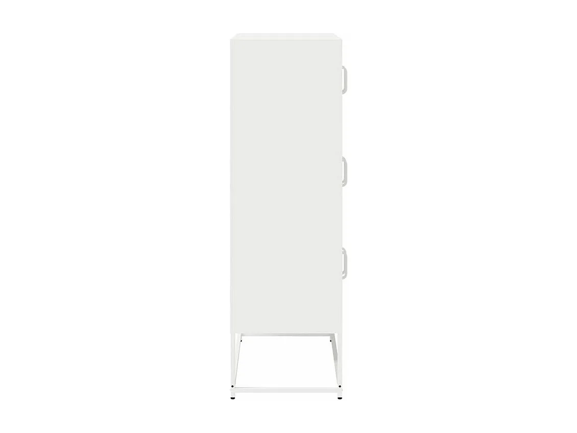 Buffet haut blanc 68x39x123 acier