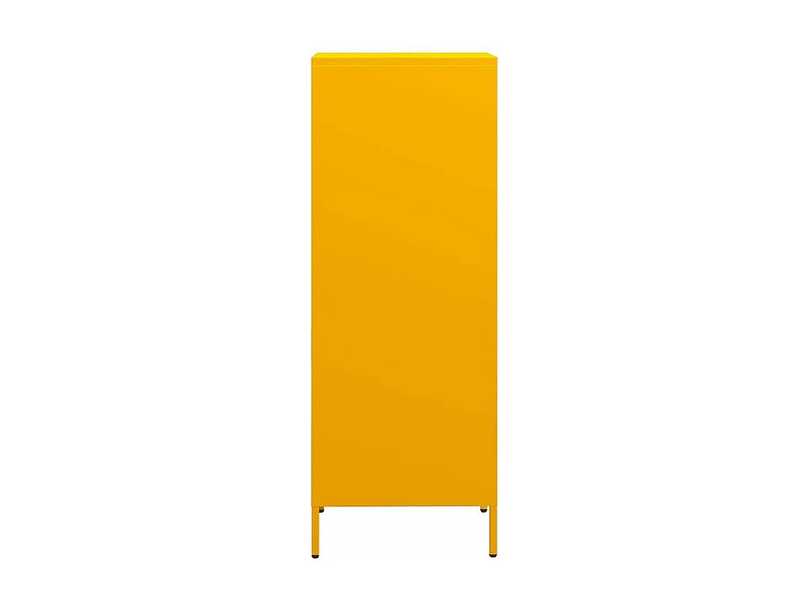 Buffet haut jaune moutarde 35x39x103,5 acier