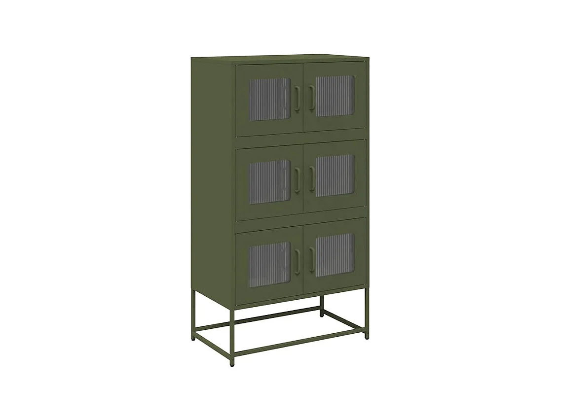 Buffet haut vert olive 68x39x123 acier