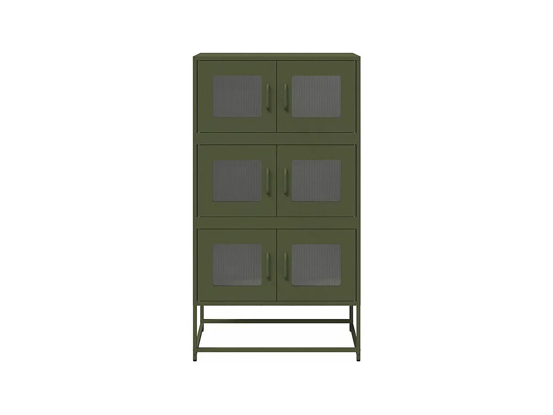 Buffet haut vert olive 68x39x123 acier