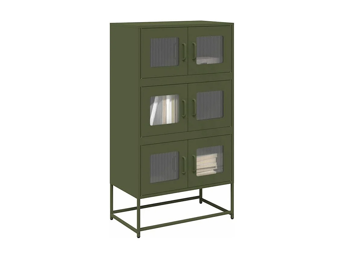 Buffet haut vert olive 68x39x123 acier